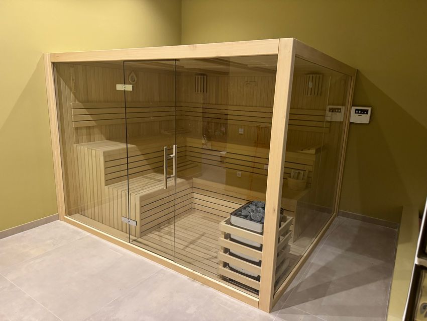 Sauna Sílice de interior fabricada a medida en Alicante